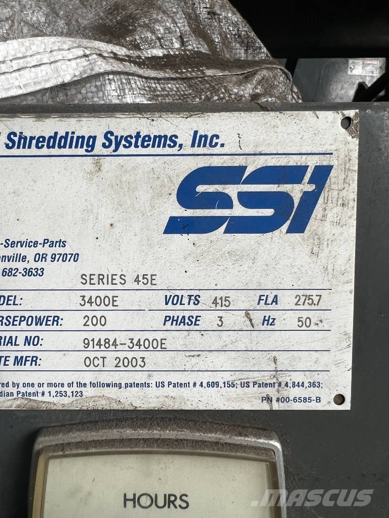 SSI SHREDDER آلات تمزيق المخلفات