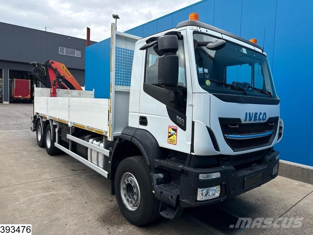 Iveco Stralis 360 X-way 6x4, EURO 6, Paldinger, Remote, Platte bakwagens