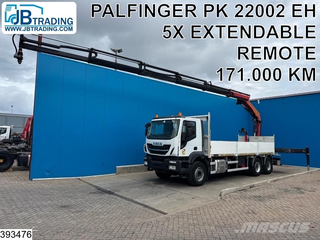 Iveco Stralis 360 X-way 6x4, EURO 6, Paldinger, Remote, Platte bakwagens