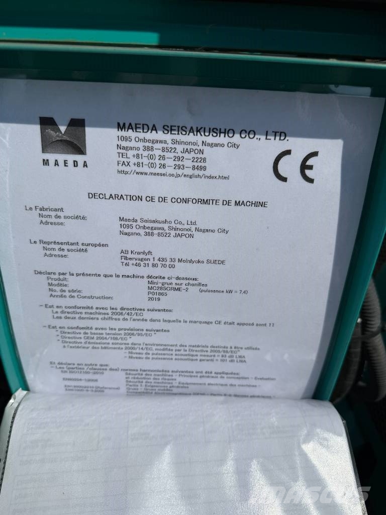 Maeda MC 285 CRME-2 Grúas de oruga