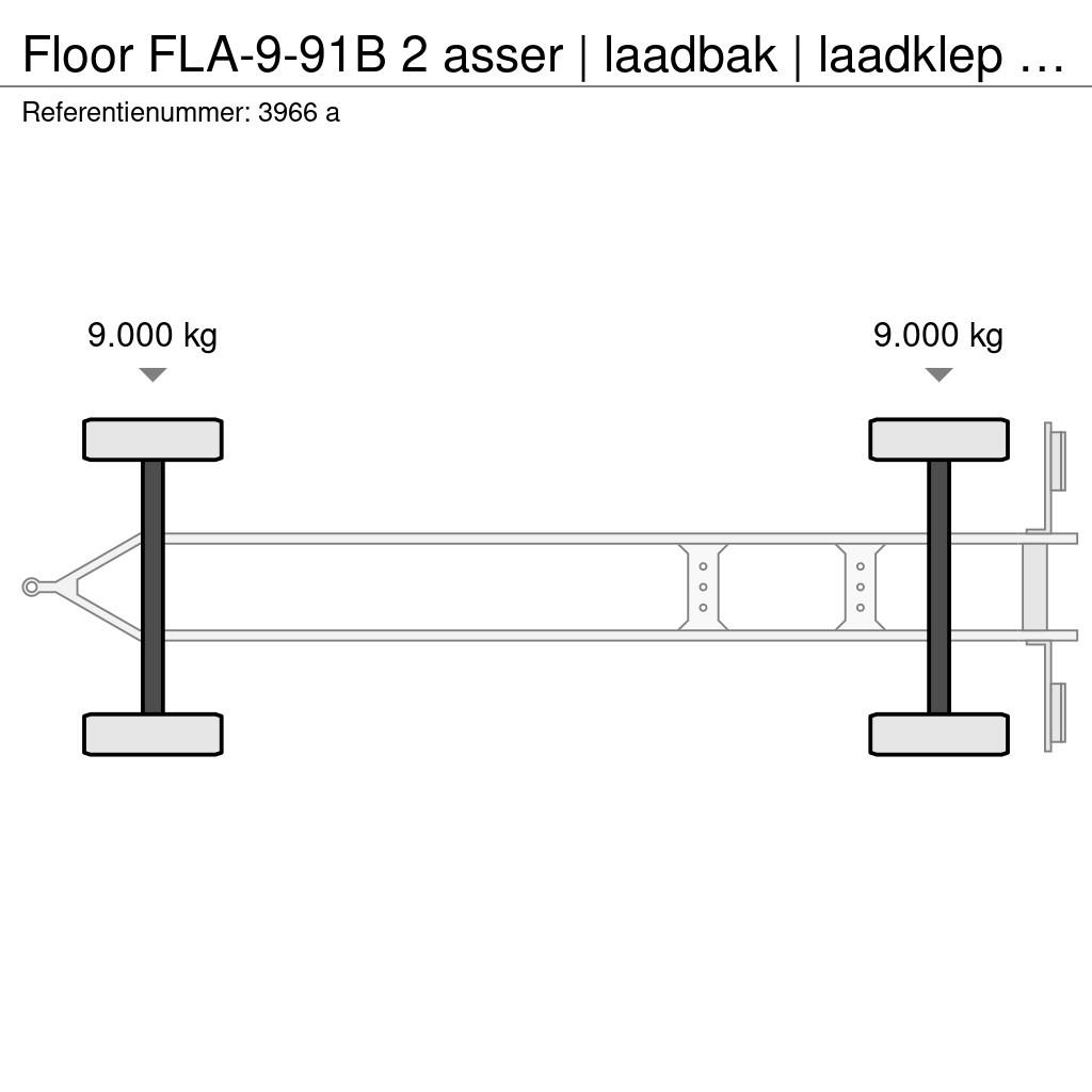 Floor FLA-9-91B 2 asser | laadbak | laadklep | opslag | Skappåbygg