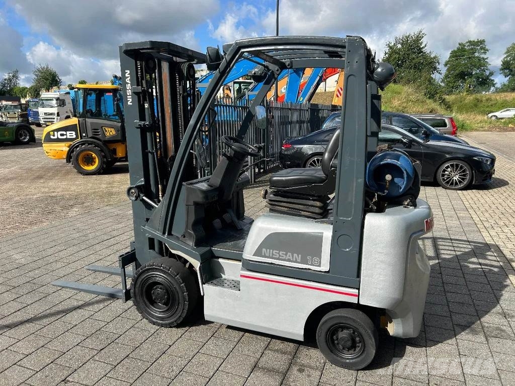 Nissan 1.8 Heftruck Περονοφόρα ανυψωτικά κλαρκ με φυσικό αέριο LPG