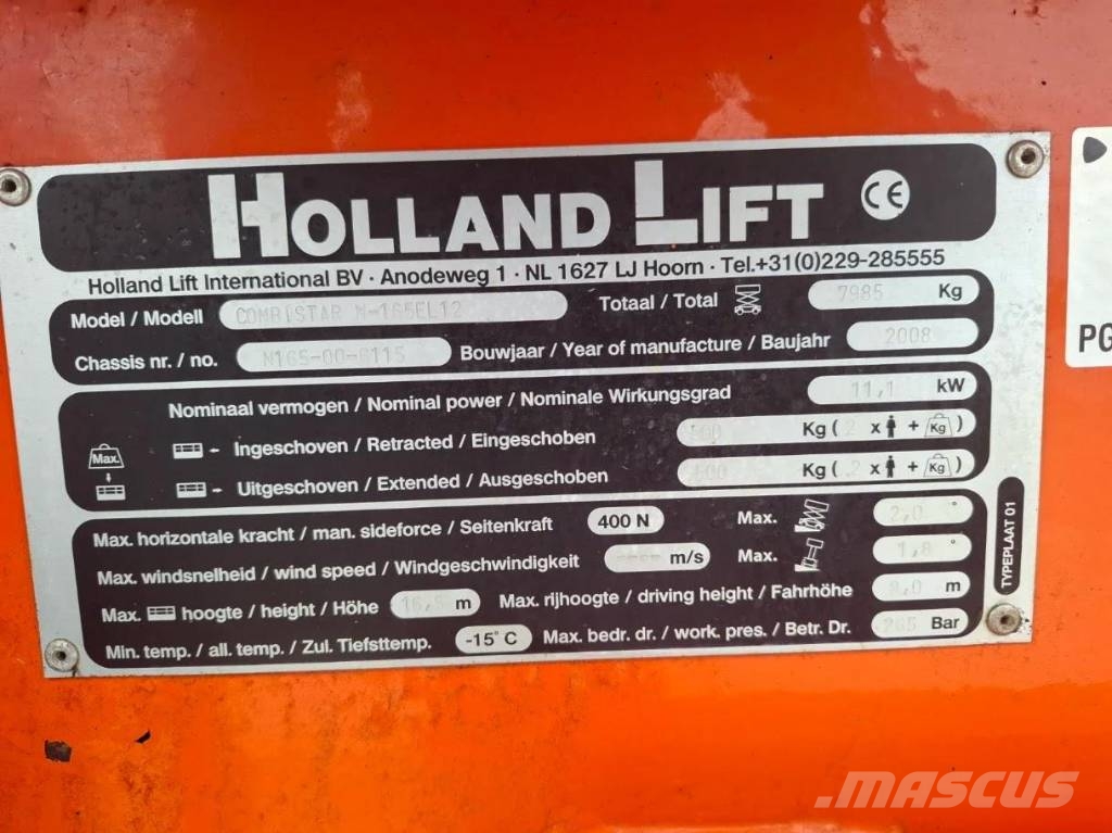 Holland Lift N 165 EL 12 Saksilavat