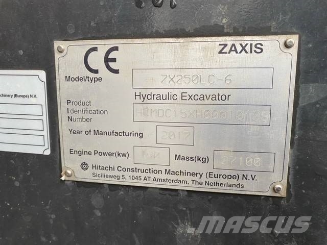 Hitachi ZX 250 LC-6 Crawler excavators