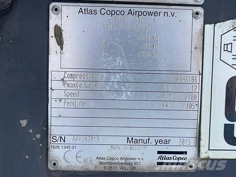 Atlas Copco XAHS 186 Kompressorer