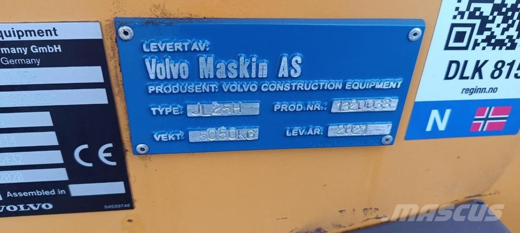 Volvo JL25H Electric Iekrāvēji uz riteņiem