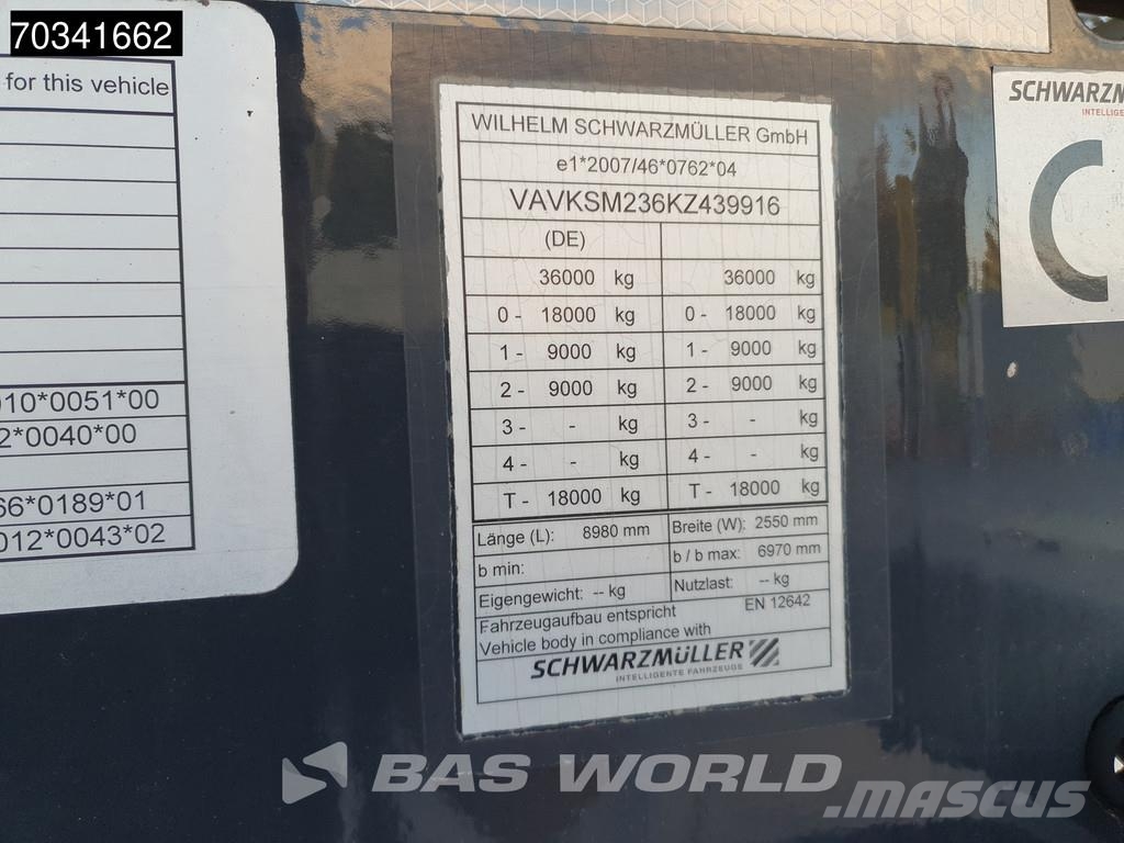 Schwarzmüller SM 25m3 Lift Axle ISO TÜV 07/27 SAF Semi-reboques basculantes