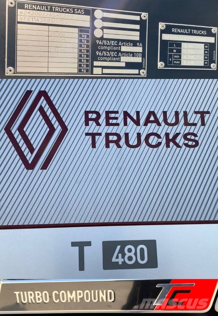 Renault T480 TurboCompound/Tc New Model endommagé Vetopöytäautot