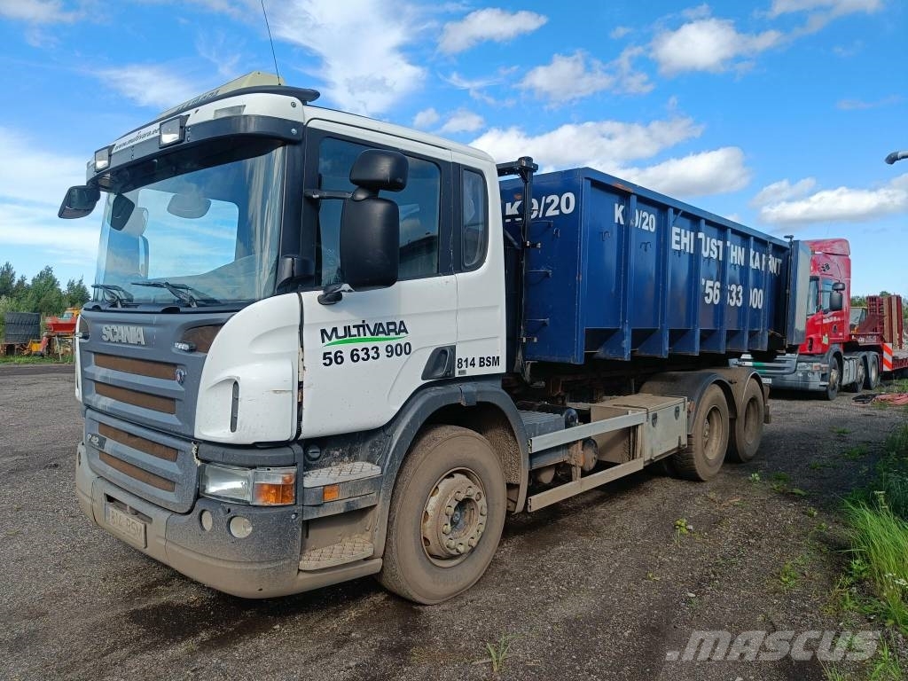 Scania P 420 Vrachtwagen met containersysteem
