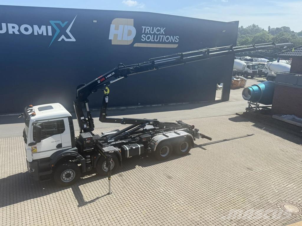 MAN TGS 35.520 TGS 35.520 8x4 Abrollkipper + Kran HIAB Hook lift trucks