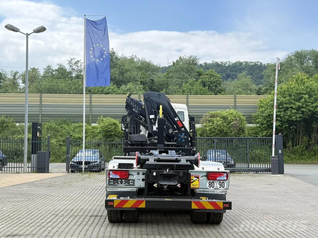 MAN TGS 35.520 TGS 35.520 8x4 Abrollkipper + Kran HIAB شاحنات الرافعات الخطافية