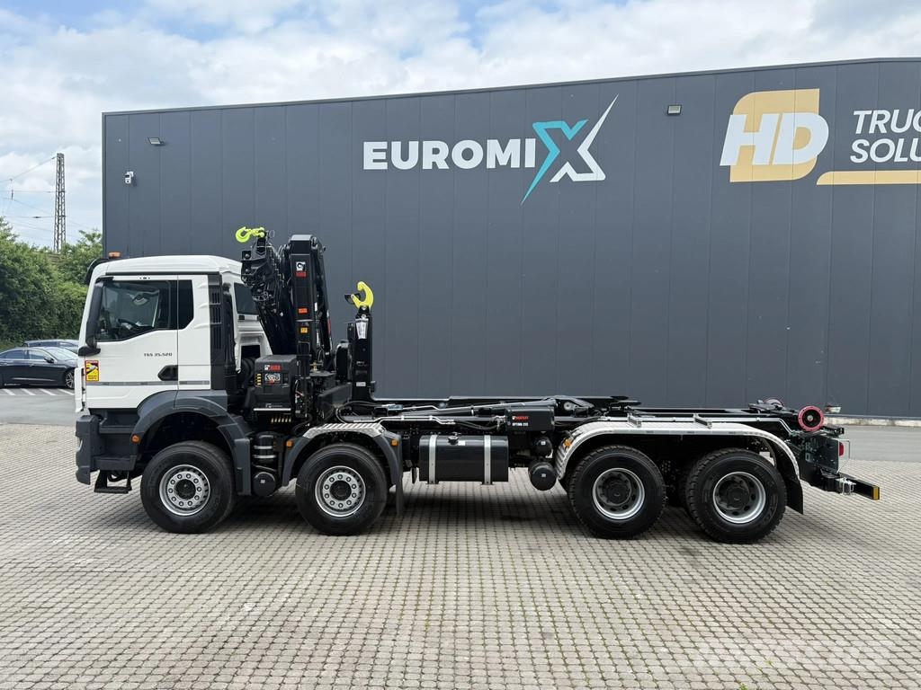 MAN TGS 35.520 TGS 35.520 8x4 Abrollkipper + Kran HIAB Hook lift trucks