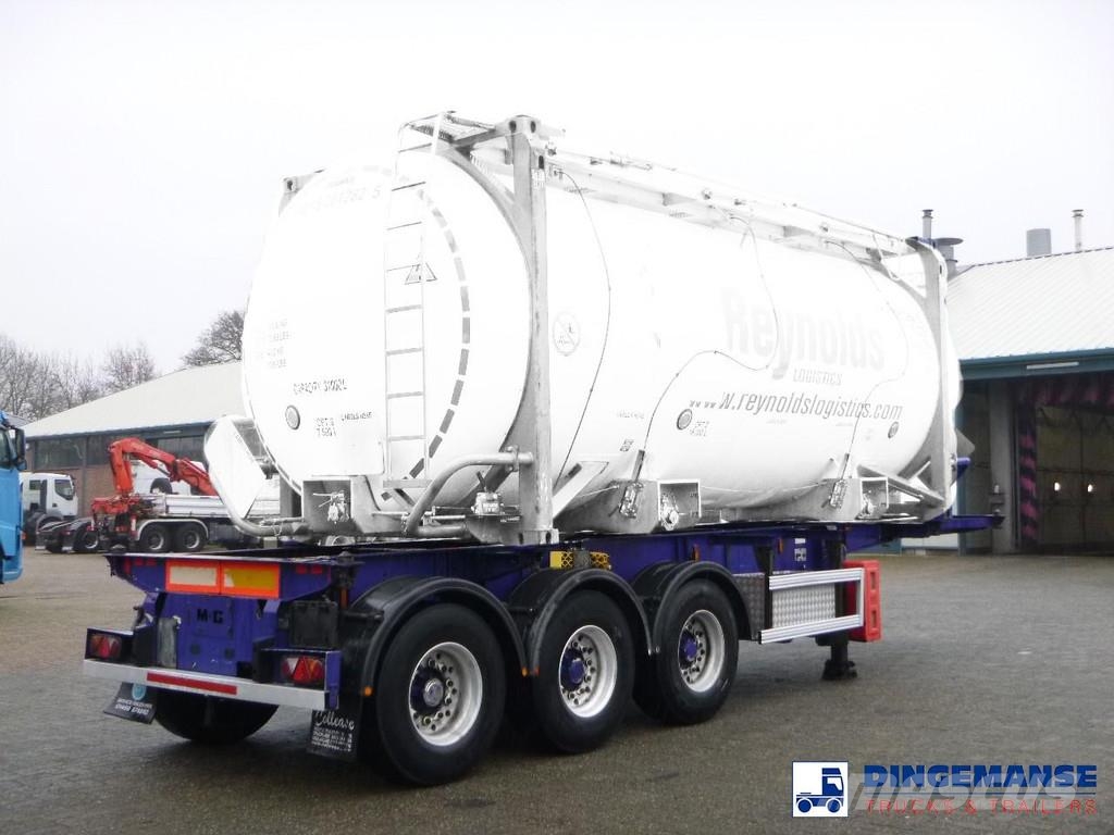 M & G 3-axle container trailer 20-30 ft Containerchassis Semitrailere