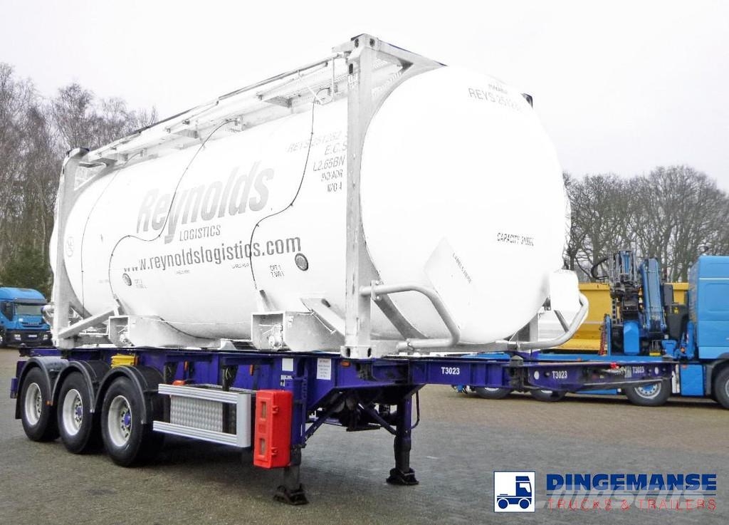 M & G 3-axle container trailer 20-30 ft Containerchassis Semitrailere