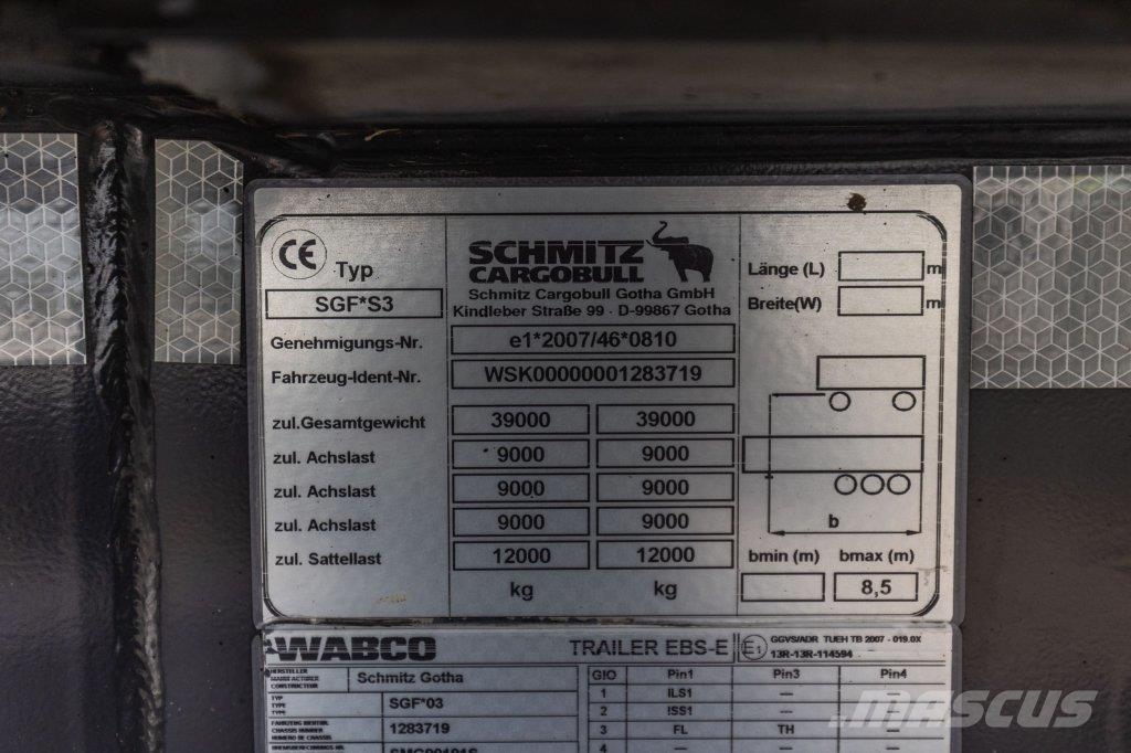 Schmitz Cargobull SGF-S3-GEISOLEERD Tipper semi-trailers