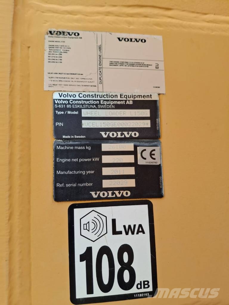 Volvo L 150 G Incarcator pe pneuri
