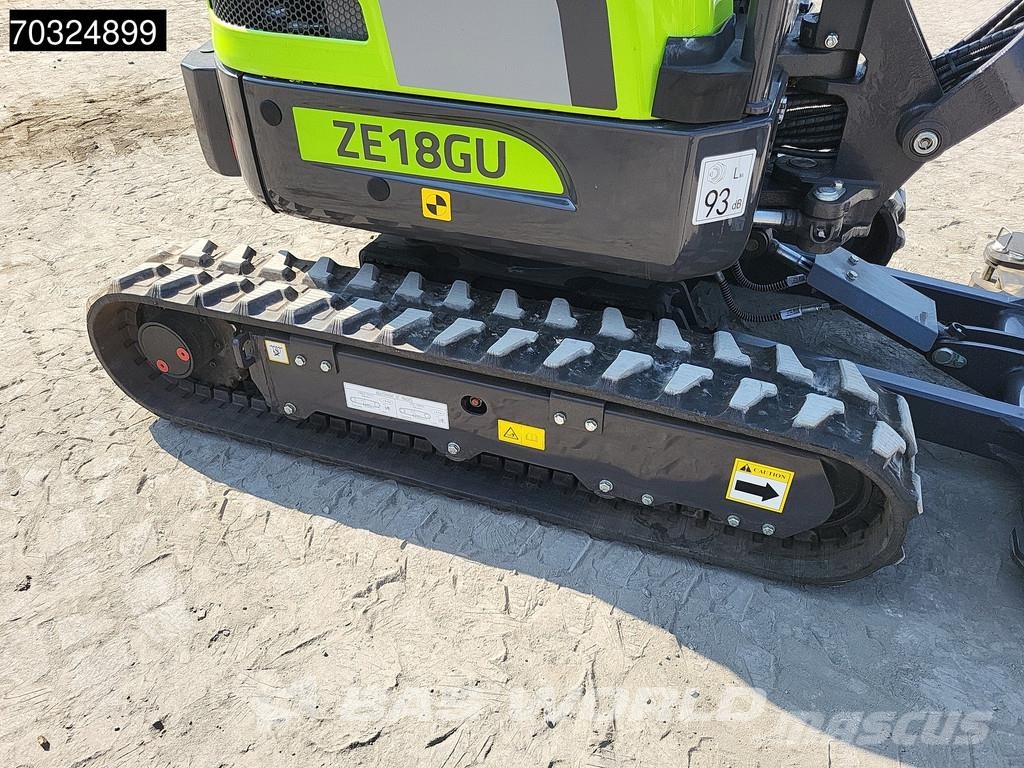 Zoomlion ZE18 GU KUBOTA ENGINE - CW / 3 BUCKETS - CE CERTIF Mini kotrók < 7t