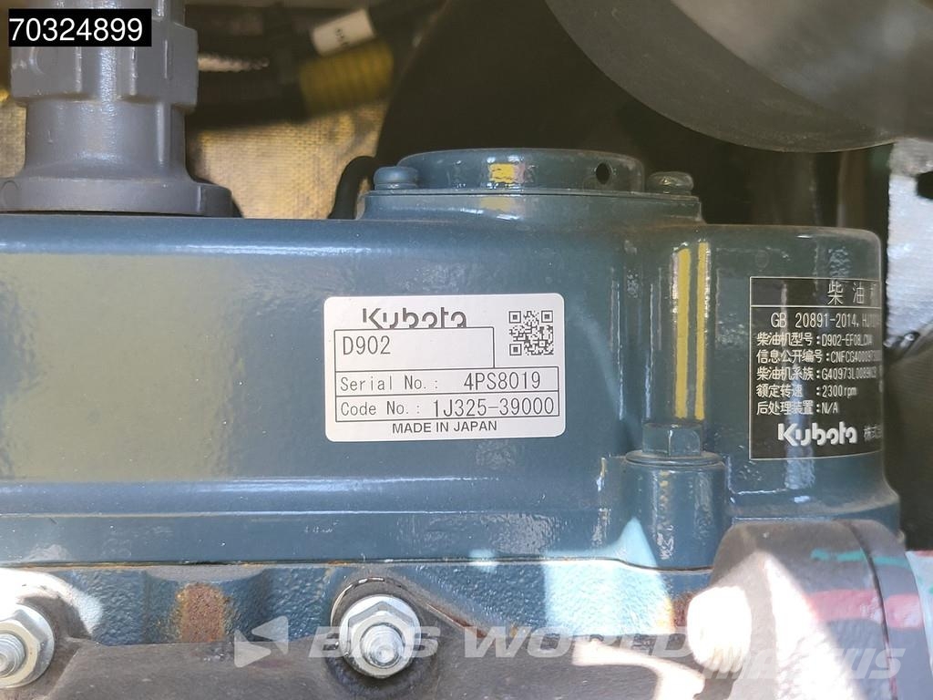 Zoomlion ZE18 GU KUBOTA ENGINE - CW / 3 BUCKETS - CE CERTIF Mini kotrók < 7t