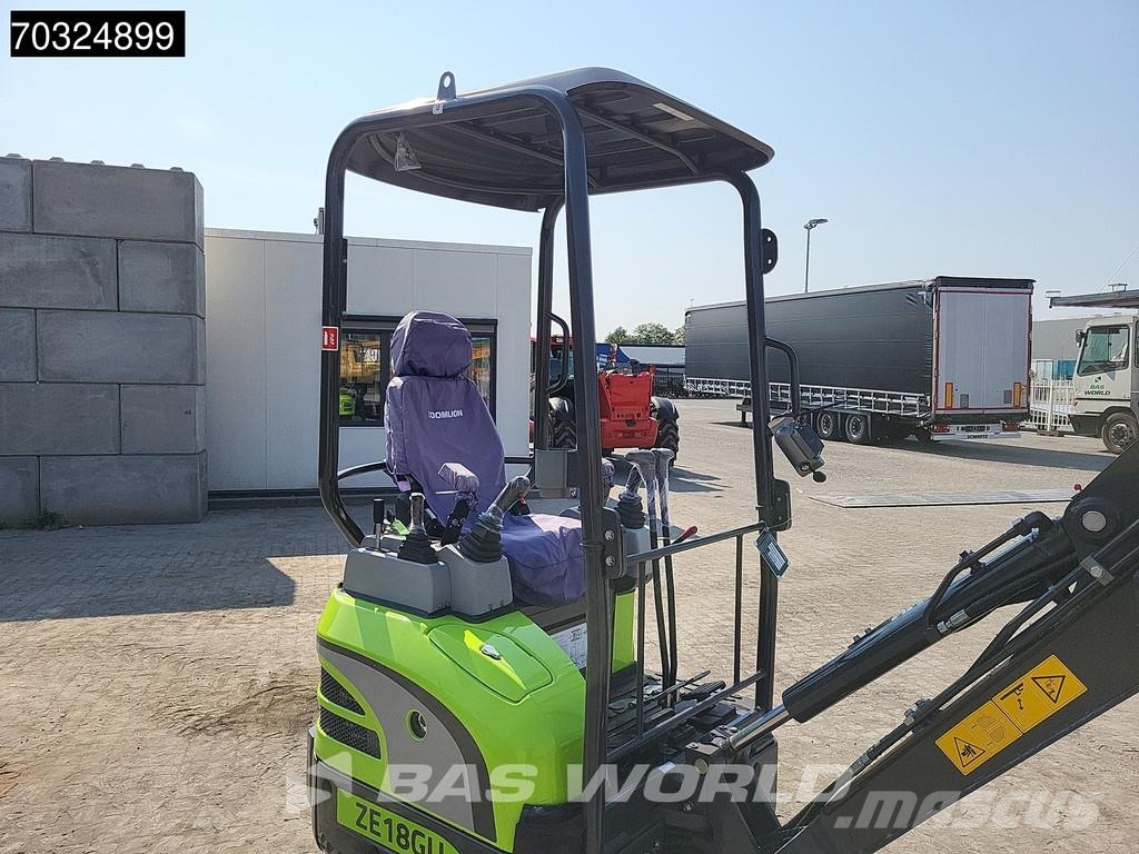 Zoomlion ZE18 GU KUBOTA ENGINE - CW / 3 BUCKETS - CE CERTIF Mini kotrók < 7t