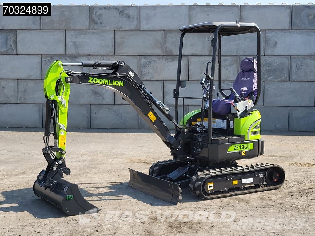 Zoomlion ZE18 GU KUBOTA ENGINE - CW / 3 BUCKETS - CE CERTIF Mini kotrók < 7t