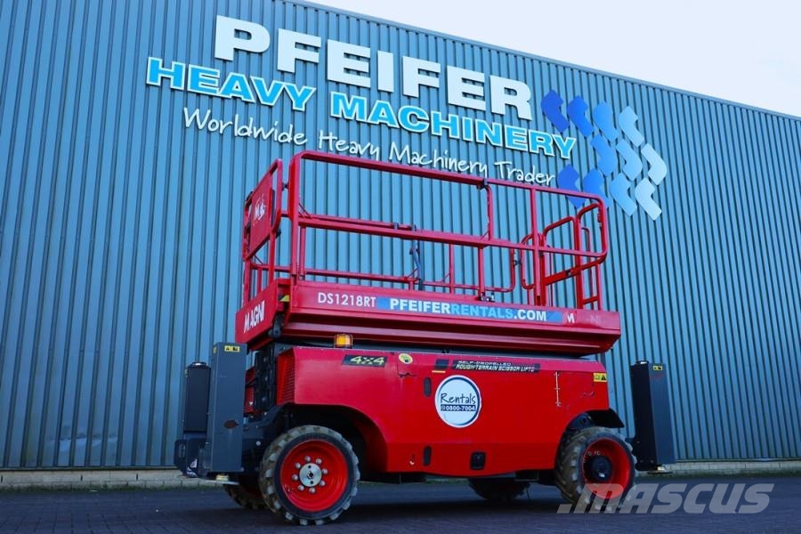 Magni DS1218RT Valid inspection, Diesel, 4x4 Drive, 12m Scheren-Arbeitsbühnen