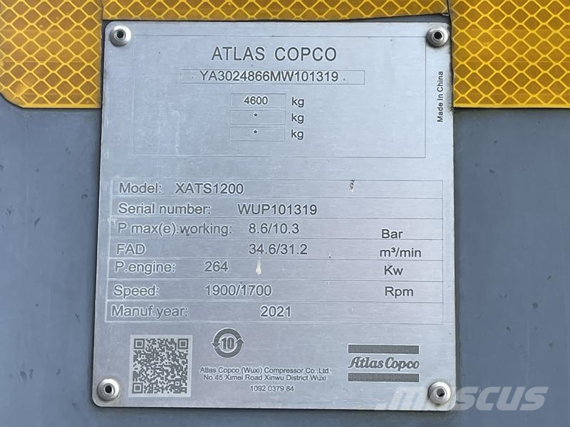 Atlas Copco XATS 1200 CUD Kompresoriai