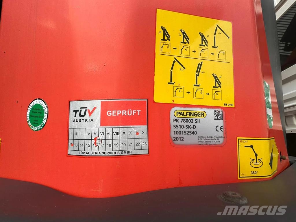 MAN TGS 35.440 8X4H-6 BL + PALFINGER PK 78002 + PJ 125 Kraner til alt terræn