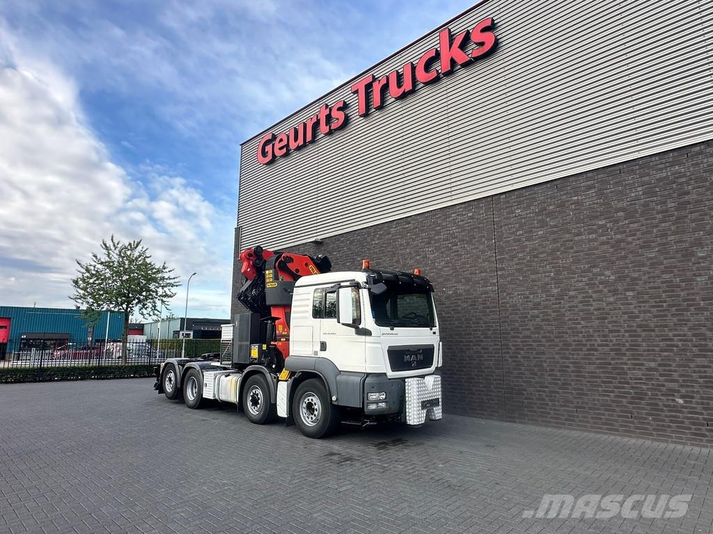 MAN TGS 35.440 8X4H-6 BL + PALFINGER PK 78002 + PJ 125 Kraner til alt terræn