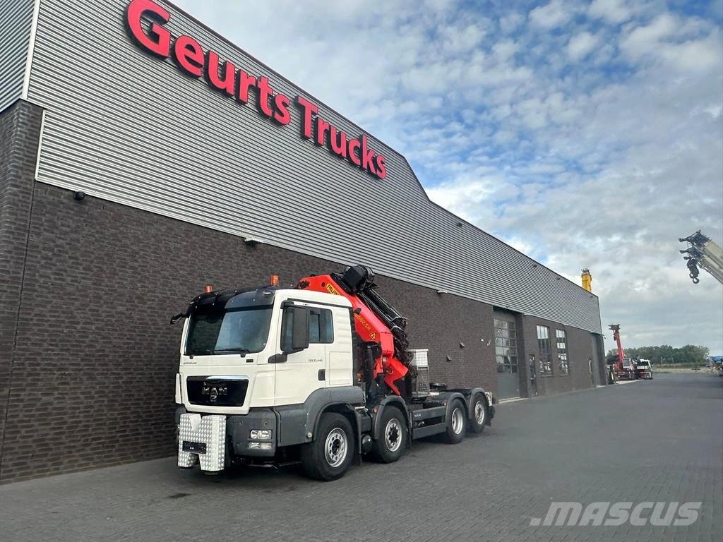 MAN TGS 35.440 8X4H-6 BL + PALFINGER PK 78002 + PJ 125 Kraner til alt terræn