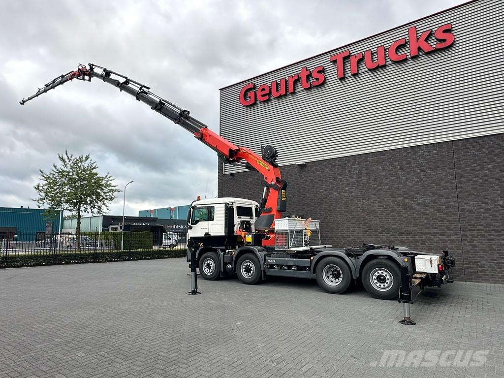 MAN TGS 35.440 8X4H-6 BL + PALFINGER PK 78002 + PJ 125 Kraner til alt terræn