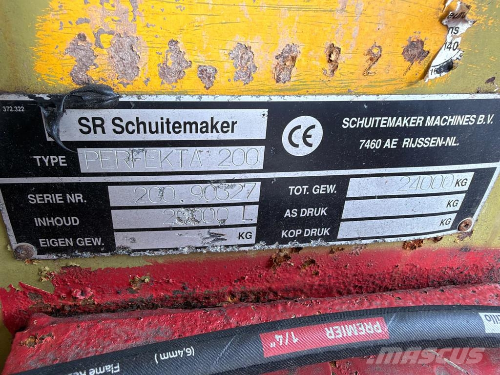 Schuitemaker Perfekta 200 Vacuumtank Evers 20 m3 Giertank Freib Gülletankwagen