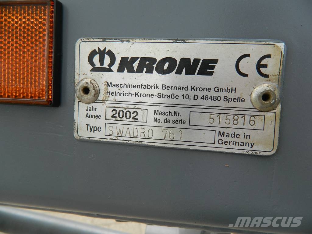 Krone Swadro 761 Rendkészítő
