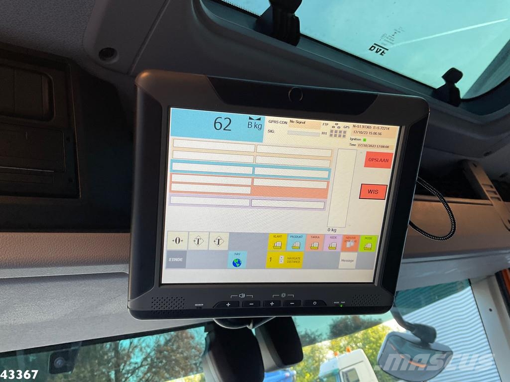 DAF FAN CF 340 VDK 22m³ AE Weighing system 폐기물 수거 트럭