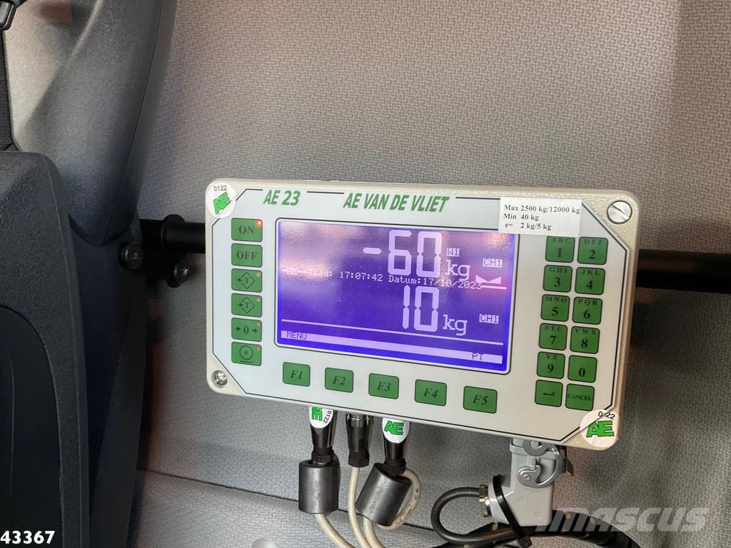DAF FAN CF 340 VDK 22m³ AE Weighing system 폐기물 수거 트럭
