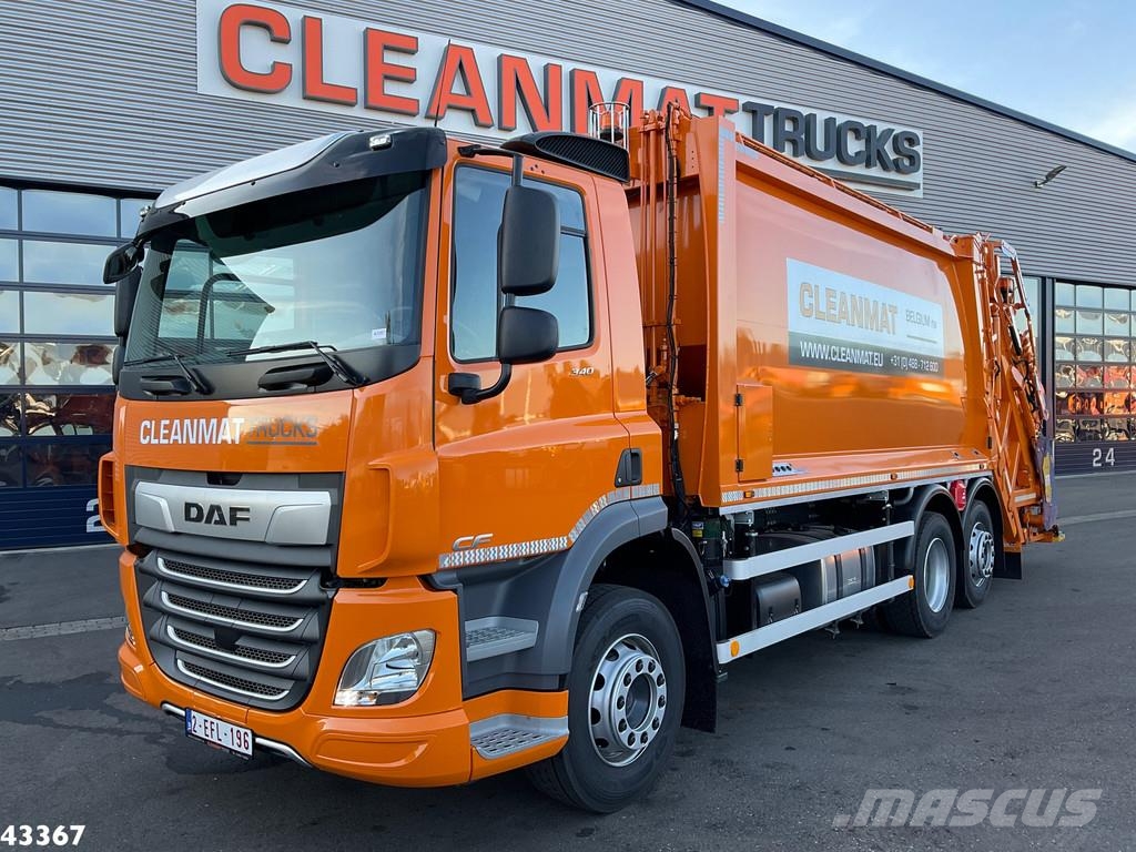 DAF FAN CF 340 VDK 22m³ AE Weighing system 폐기물 수거 트럭