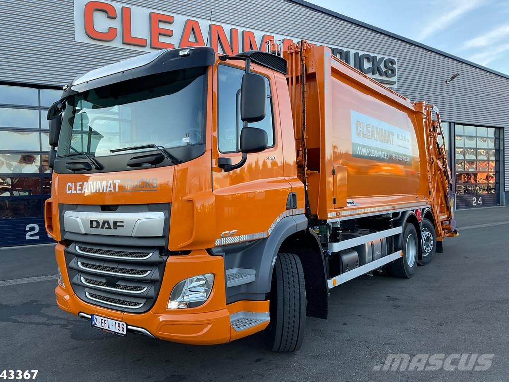 DAF FAN CF 340 VDK 22m³ AE Weighing system 폐기물 수거 트럭