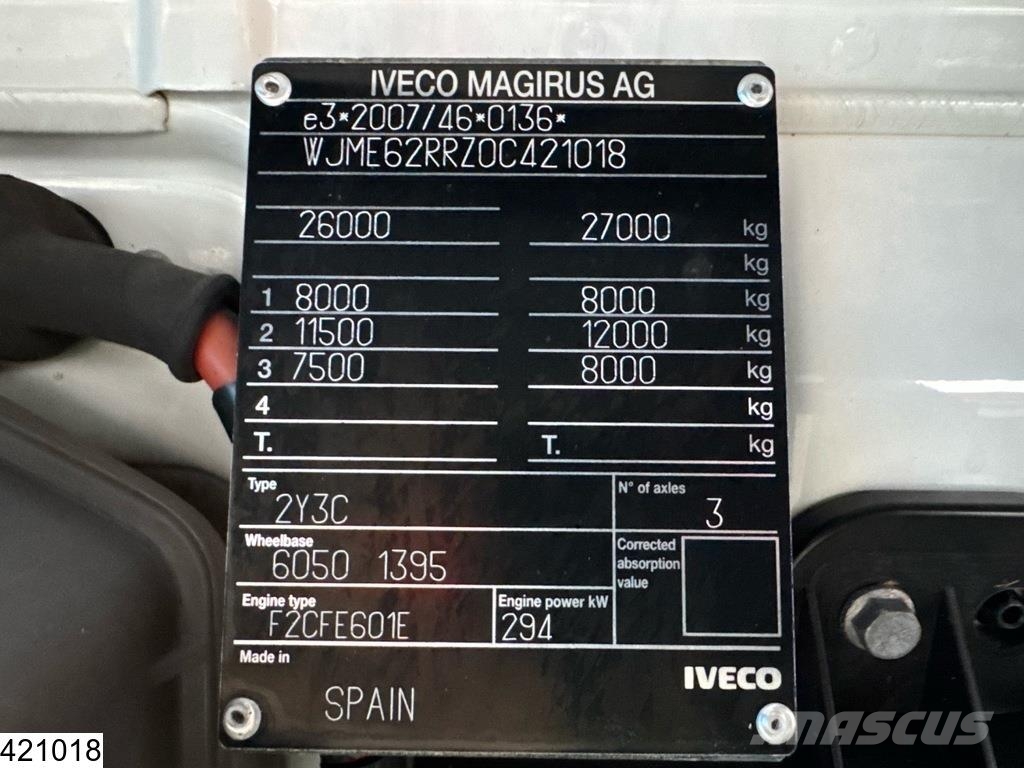 Iveco Stralis 400 CNG-LNG 6x2, EURO 6, Retarder, Cryofri Kamioni hladnjače