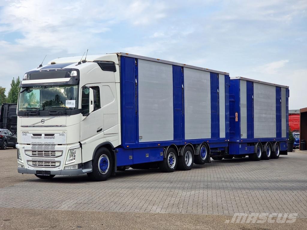 Volvo FH 13.500 Globetrotter 8x2*6 - 3 deck livestock + Dieren transport trucks