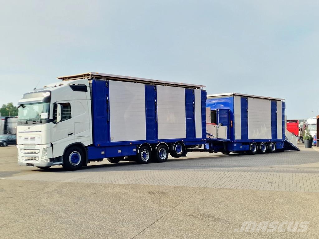 Volvo FH 13.500 Globetrotter 8x2*6 - 3 deck livestock + Dieren transport trucks