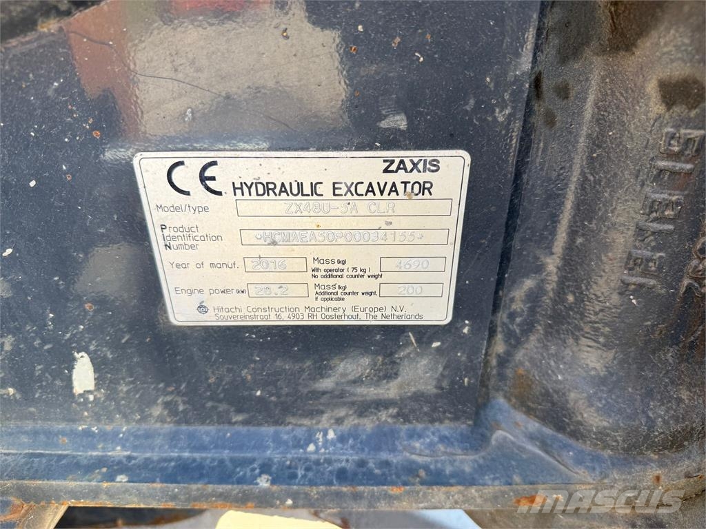 Hitachi ZX48U-5A Miniescavatori