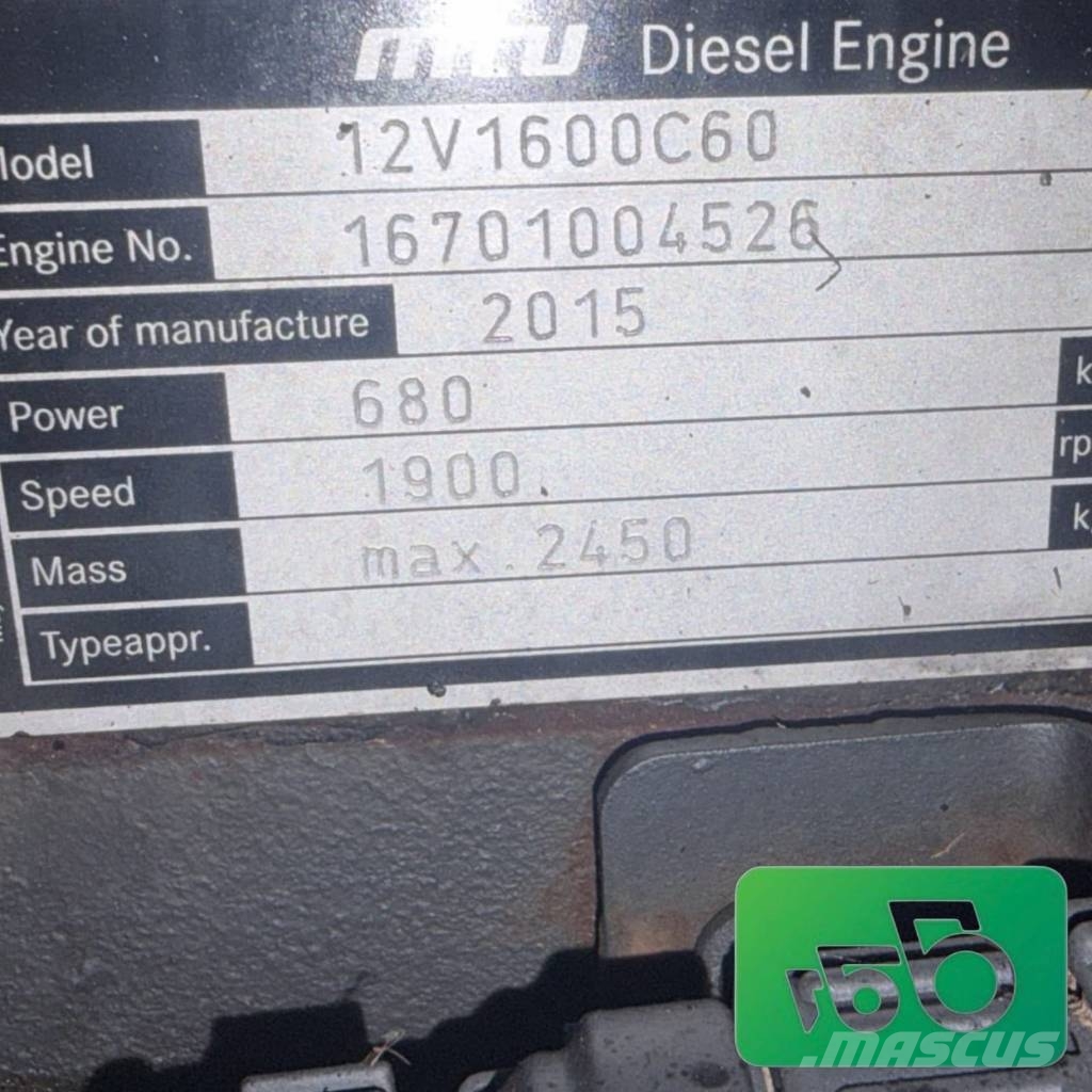 Fendt Katana 85 MTU V12 21.1L Engine Motoren