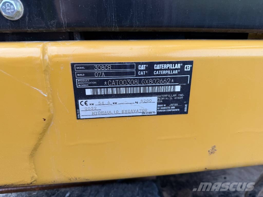 CAT 308 CR Midikaivukoneet 7t - 12t
