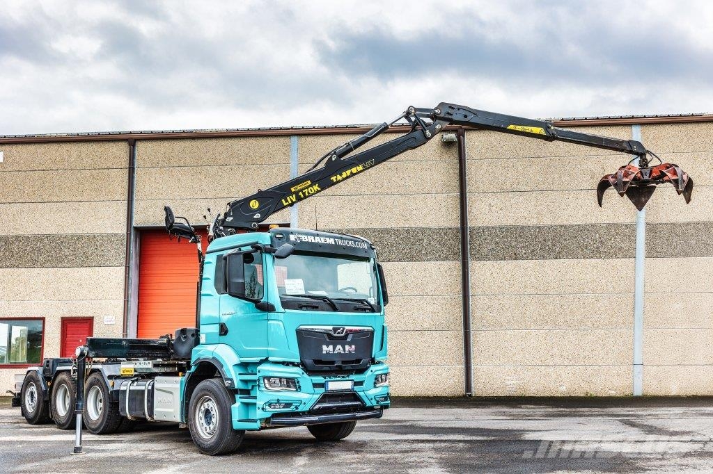 MAN TGS 35.520 BL-8x4-4 BL+TAJFUN L170 K Камиони с кран с кука