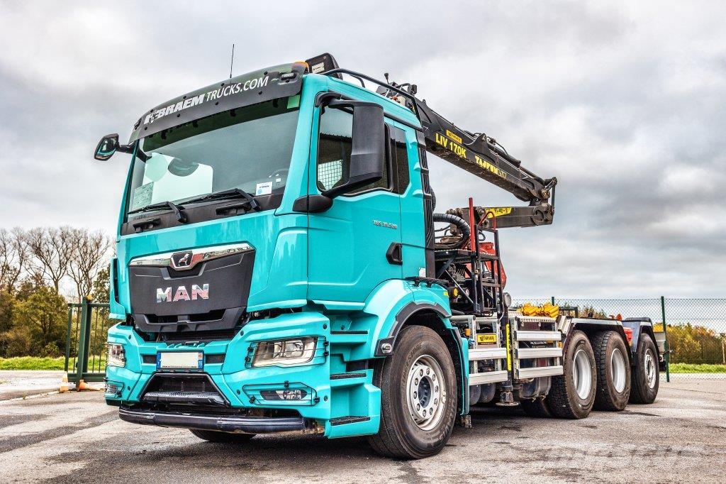 MAN TGS 35.520 BL-8x4-4 BL+TAJFUN L170 K Камиони с кран с кука