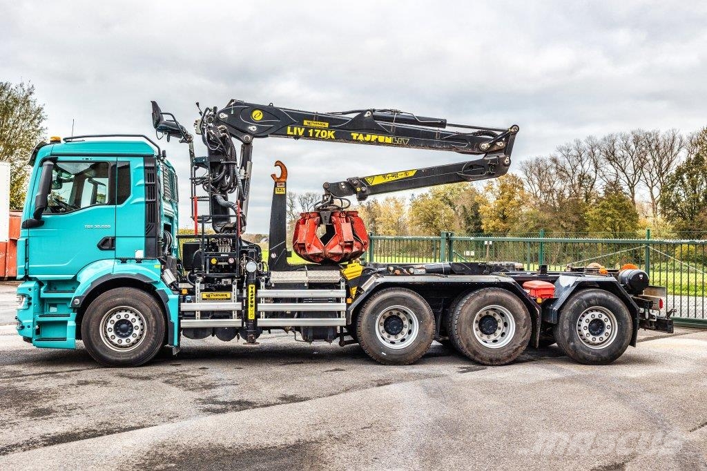MAN TGS 35.520 BL-8x4-4 BL+TAJFUN L170 K Камиони с кран с кука