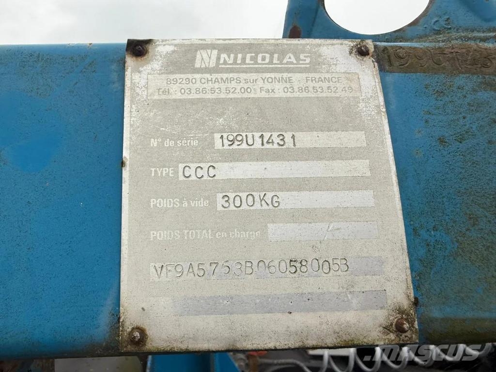 Nicolas 5 AXLE + 3 REMOTE CONTROL, 116 TON GVW Semirremolques de carga baja
