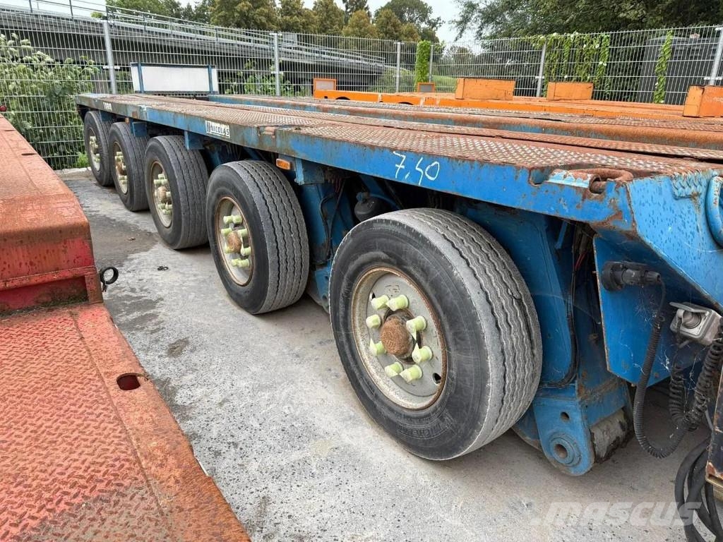 Nicolas 5 AXLE + 3 REMOTE CONTROL, 116 TON GVW Semirremolques de carga baja