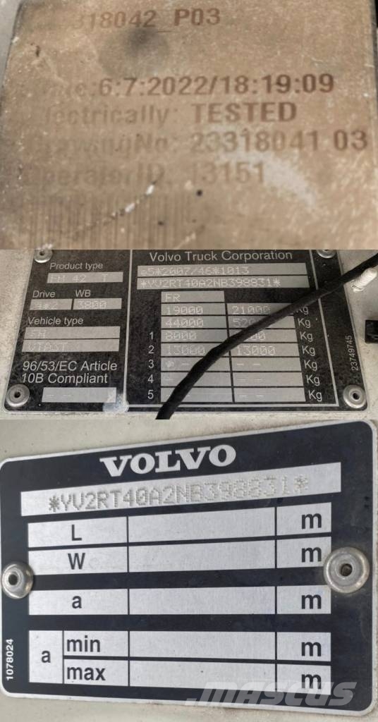 Volvo FH 500 Carte Grise Française endommagé وحدات الجر