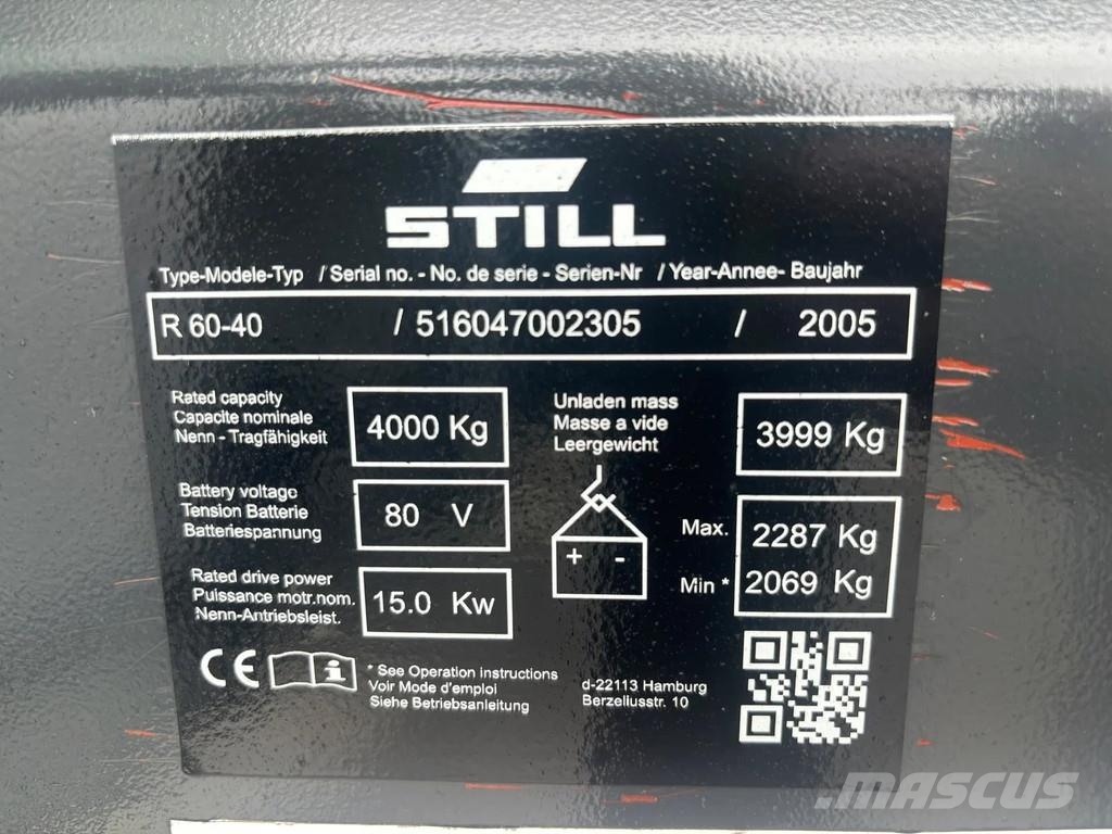 Still RX60-40 Heftruck Elektrische heftrucks