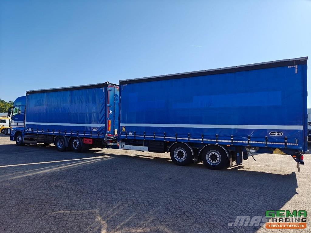 MAN TGX 26.500 6x2/4 XLX Euro 6C - Retarder - Curtains Bakwagens met gesloten opbouw